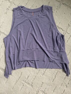 Free People Movement Purple Muscle Tank XS/TP Athletic Workout Top lightweight